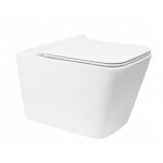 X-CUBE Rimless Wall Hung Toilet Pan Only